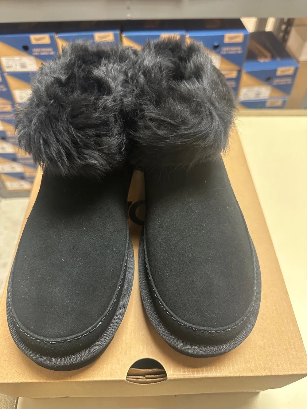 Ugg Women's Classic Mini Chalet Black Ankle Winter Boots